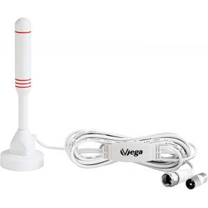 Antenne 24 DVBT2 Antenne mobile Mini HDTV d'int&eacute;rieur pour t&eacute;l&eacute;viseur, qualit&eacute; maximale du signal gr&acirc;ce au noyau en aluminium, c&acirc;ble de 3 m DVB-T2, antenne TV freenet TV int&eacute;rieur ext&eacute;rieur - Neuf