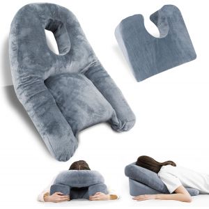 Ulteronixshop-Oreiller Face Vers Le Bas Pour Dormir, Oreiller Avec Trou Pour La R&eacute;cup&eacute;ration De La Bbl Ou De La Chirurgie Oculaire, Coussin De Massage Pour Lit, Oreillers Soutien T&ecirc;te Retina - Neuf