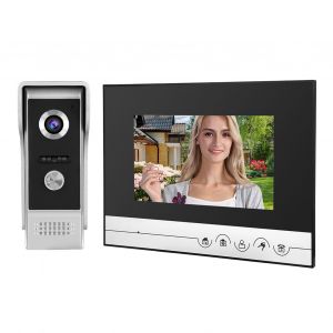 Systeme d'interphone video TFT 7 pouces, camera d'acces intelligente, prise 110-240 V UK - Neuf