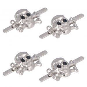 Lot de 150 clous a tete de mort en alliage de zinc argente, style punk gothique, largement utilises pour le bricolage du cuir - Neuf