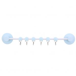 Hjlian Crochet Adhesif A Forte Adherence, 6 Crochets, Pour Porte, Mur, Salle De Bain, Cuisine (Bleu Poussiereux) - Neuf