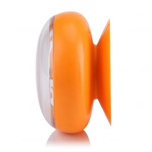 Ventouse étanche salle de bain miroir douche horloge pour baignoire murale de fenêtre,orange - Neuf