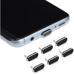 Kaly-Lot De 6 Bouchons Anti-Poussière De Type C Pour Port De Charge,Compatible Tous Les Appareils Usb C - Neuf