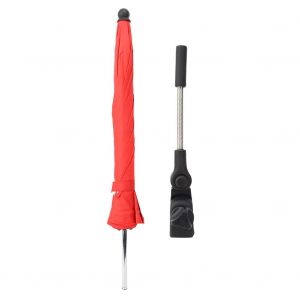 Parapluie Pare-Soleil Pour Poussette D'exterieur Pour Enfants, Amovible, Reglage Libre, Installation Facile, Parapluie Rouge - Neuf