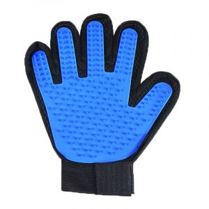 1 Pcs Bleu Main Droite Brosse Gant Pour Chien Chat Animaux De Compagnie Animal À Fourrure De La Brosse - Neuf