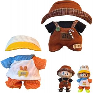 Vêtements de Poupée pour Peluche 17cm. 2 Ensembles de Vêtements et d'Accessoires. (Peluche Non Incluse). - Neuf