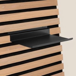 CAUC-&Eacute;tag&egrave;re pour panneaux acoustiques, 25 x 10 cm, en m&eacute;tal, &eacute;tag&egrave;re flottante, pour salon, chambre &agrave; coucher, bureau, cuisine, accessoires pour panneaux acoustiques (25 x 10 cm) - Neuf