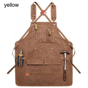 Tablier De Travail En Toile Cirée Rapduty Pour Homme,Tablier De Travail De Calcul,9 Poches À Outils,20 Oz,Cadeaux.Upgrade B 75Cm. - Neuf