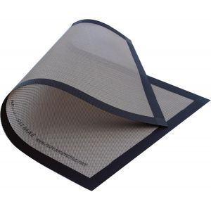 Sjzg-- Toile Boulang&egrave;re 310x515mm - Fibre De Verre Recouverte De Silicone - Anti-Adh&eacute;rente - R&eacute;utilisable - Nettoyage Facile - Garantie De Conformit&eacute; Alimentaire, Marron - Neuf