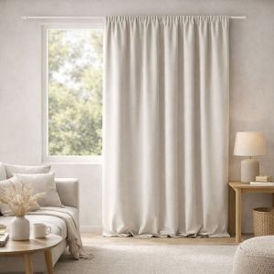 Rideau 100% Occultant Double Face Galon Fronceur - Neuf