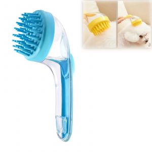 Brosse De Bain En Silicone Souple Pour Animaux De Compagnie Avec Long Manche,Distributeur De Shampoing,Massage Doux Pour Le Toilettage,Les Livres,La Fourrure Et Les Cheveux,1pc.A.One Size - Neuf