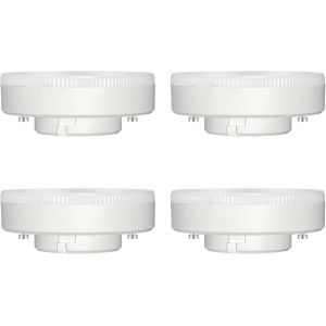 KAL-Ampoule Gx53 Led 9W, Blanc Froid 6000K, 180°, Équivalent Lampe Gx53 Cfl & Halogène, 800Lm, Non-Dimmable, Spot Led Encastrable Pour Meuble Cuisine/Plafond/Armoire, Lot De 4 - Neuf