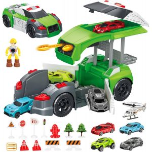 ERYI-Jouet Enfant 3 4 5 Ans Garcon,Voiture Jouets Transporteur Ensemble,Cadeau Garcon 3 4 5 Ans - Neuf