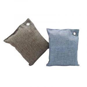 Lot de 2 sachets purificateurs d'air au charbon de bambou (2 x 200 g) pour éliminer les odeurs, désodoriser et déshumidificateur d'intérieur, et nettoyer les meubles. - Neuf