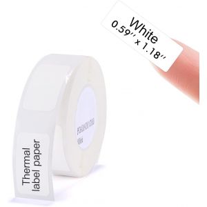 Ruban adh&eacute;sif pour NIIMBOT D11/D110/D101 imprimante, 1 rouleau (210Pcs au total) D11 Thermal Sticker Labels Waterproof Anti-oil Paper White 15 * 30mm - Neuf