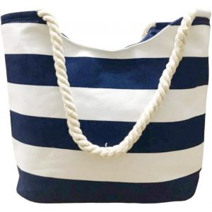 ERSHI-Sac fourre-tout pour femme, sac de plage en toile avec poignée en corde pour week-end, vacances, voyage quotidien[2098] - Neuf
