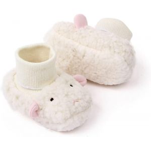 Bottes Pour Tout-Petits Premium Souple Antid&eacute;rapante Semelle Bottes D'hiver Chaudes Pour B&eacute;b&eacute; B&eacute;b&eacute; Filles (6-12 Mois,Agneau) - Neuf