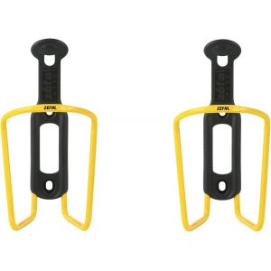 Kal-Pack Alu Plast 124 - Pack De Deux Porte-Bidons Velo - Porte Gourde En Aluminium Pour Tout Type De Velo - Léger Et Robuste - Jaune - Neuf