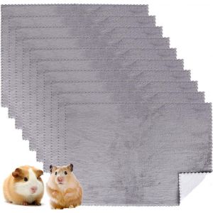 Chenquansarl-Lot De 10 Tapis Pour Rongeurs - Imperméables - Pour Cochon D'inde - Lavable - Absorbant - Pour Petits Animaux, Hamsters, Chiots, Chats - 35 X 75 Cm - Neuf