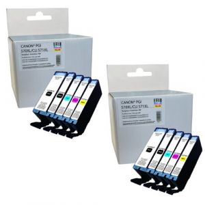 PGI570 XL / CLI571 XL - PGI-570 XL / CLI-571 XL Pack de 10 cartouches d'encre compatible Canon PGI570 XL / CLI571 XL - Canon PGI-570 XL / CLI-571 XL - 0372C004 - Neuf