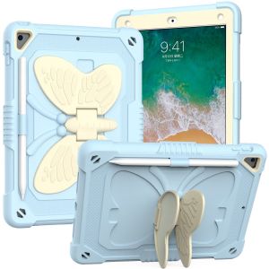 Butterfly Pattern D'épaisseur Résistant Aux Chocs Housse De Protection Pour Ipad De 10,2 Pouces (Bleu, À L'exclusion De L'ipad), 9ème Génération De Cas De Protection, La 8ème Génération - Neuf