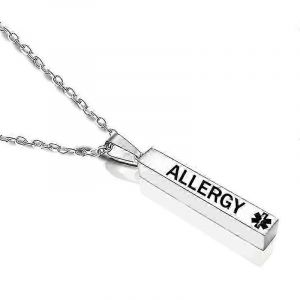 Diabétique Alerte Médicale Pendentif Collier Acier Inoxydable Souhaitant Pilier Maladie Colonnaire Sos Colliers Femmes Hommes Mode Bijoux-Bien - Neuf