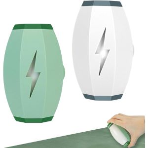 MEVRONISSHOP-Rouleau &agrave; Peluches R&eacute;Utilisable Lavable 2 Pi&egrave;ce, Reusable Lint Roller Ball, Mini Rouleau Anti Peluches Portable, Rouleau &agrave; Peluches pour Poils d'animaux, pour V&ecirc;tements, Lit, Tapis - Neuf