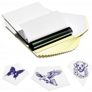 Lot De 35 Feuilles De Papier De Transfert De Tatouage Pour Imprimante Thermique-Format A4 - Neuf