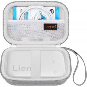 2x3 Photo Printer Hard Enclosure,Mini Portable Instant Printer Box,Photo Paper Net Bag,Cable,Grey (Case Only) - Neuf