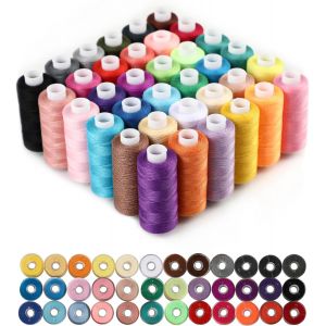 Mevronisshop-Kit Couture 72 Pi&egrave;ces Avec 36 Couleurs &iquest; Set De Fils Couture Et Accessoires En Polyester 100% (400 Yards Par Bobine) Pour Couture, Fil Machine A Coudre, Fil A Coudre - Neuf
