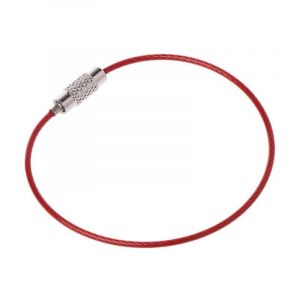 Câble porte-clés en fil d¿acier inoxydable coloré pour porte-clés Chaîne de porte-clés EDC Outdoor EDC Luggage Tag Loop Corde - Neuf