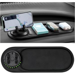 Kalanka-Tapis Antidérapant Multifonction Pour Voiture, Support De Téléphone Portable Pour Voiture, Tableau De Bord, Tapis Antidérapant Multifonction, Tableau De Bord Rotatif À 360 ° Pour Voiture - Neuf