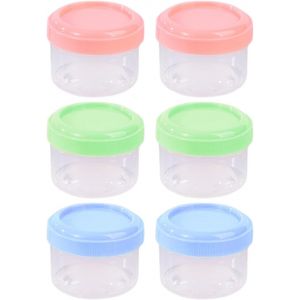 Mevronisshop-Lot De 6 Petites Bo&icirc;tes &Agrave; Ingr&eacute;dients De 35 Ml - Mini Pots &Agrave; Sauce, Ketchup - Bo&icirc;tes De Rangement Avec Couvercle - Bocaux Scell&eacute;s R&eacute;utilisables Pour Conservation Des Aliments - Neuf
