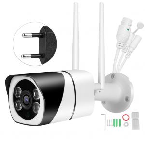 Camera de securite Bullet IP WiFi 1080P, etanche IP66, 100-240 V (UE) - Neuf