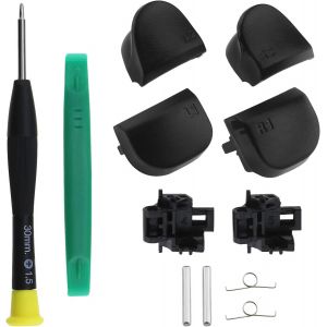 Lkljij-Store Ensemble De 12 Kits De Réparation De Boutons De Déclenchement L1 R1 L2 R2 Compatible Avec Ps5 V1 Boutons D'épaule Du Contrôleur Avec Ressorts Et Cadres De Déclenchement Arbre Tournevis - Neuf