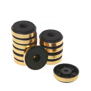 12Pcs / Set Haut-parleurs d'&eacute;tag&egrave;re Amortissement d'absorption des chocs pour audio,Haut-parleurs st&eacute;r&eacute;o,amplificateur,Pieds,Pad - Neuf