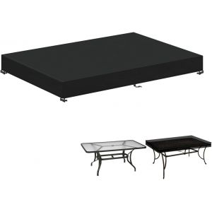 Housse De Protection Imperméable Pour Table De Jardin, Balcon, Camping, 160 X 90 X 15 Cm - Neuf