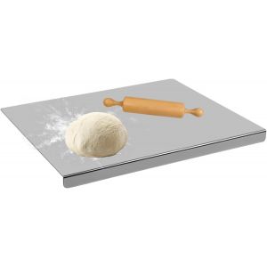 Planche &Agrave; D&eacute;couper En Acier Inoxydable 304 Avec Surface Antid&eacute;rapante Pour P&eacute;trir Et Rouler, Planche Robuste Pour Viande, Fromage, L&eacute;gumes, Fruits, P&acirc;tisserie (40 X 30 Cm) - Neuf