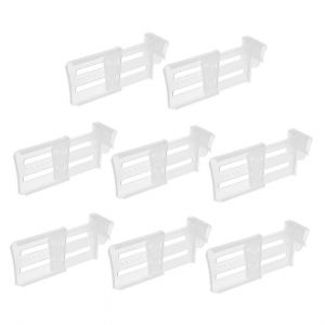 8-Pack Évolutif Sur La Porte Du Réfrigérateur Diviseurs Pour Réfrigérateur Organisation - Largeur Réglable - Convient À La Plupart Des Réfrigérateurs - Neuf