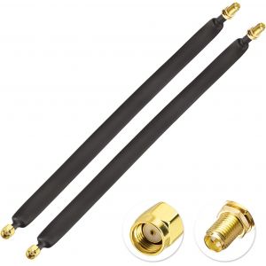Rallonge Antenne WiFi Fen&ecirc;tre 30cm C&acirc;ble Coaxial RP-SMA M&acirc;le &agrave; Femelle Douille de Fen&ecirc;tre de C&acirc;ble Plat LoRa pour Antenne WLAN Antenne Mineur Helium LoRa,2 Paquets - Neuf