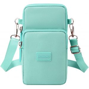 RFCBC-Sac Portable Femme Bandoulière - Sacoche Téléphone Portable avec Pochette - Sac à Main Turquoise - Neuf