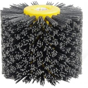Brosses abrasives Roue de polissage abrasive Roue &agrave; rayons Diam&egrave;tre Noir - Neuf