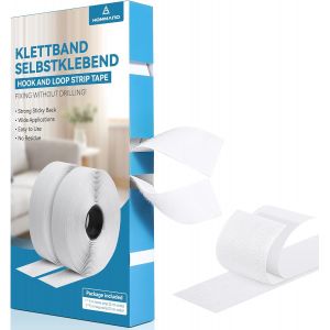 Scratch Autocollant Double Face Extra Fort,Bande Scratch Adh&eacute;sif Bande Agrippantes Adh&eacute;sives Autocollant,Adh&eacute;sives puissant Hook Loop Rubans pour M&eacute;nage,Bricolage Et l'artisanat,30mmx5m - Neuf