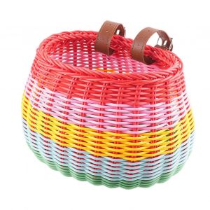 Panier De Velo Panier Avant En Osier Montable Sur Guidon Tresse - Neuf