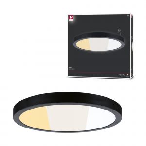 Panneau Led Abia 2 White Select D&eacute;tecteur De Mouvement Cr&eacute;pusculaire (Hf) Rond 400mm 16w 1400lm 2700 - 4000k Noir - Neuf