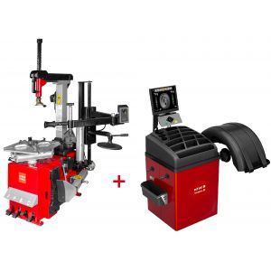 Set d&eacute;monte-pneu BT300HM 230V+ &eacute;quilibreuse de roues BB500 230V MW Tools BT300HM SET4 - Neuf
