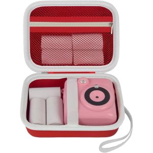 MEVRONISSHOP-Housse de protection compatible avec Kidizoom Print Cam&eacute;ra & papier de recharge, Creator Cam et Printcam imprimante Cam&eacute;ra accessoires - uniquement sac de transport, rouge - Neuf