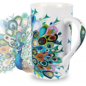 Eryi-510ml Tasse A Cafe Paon Céramique Tasse À Thé Tasses À Café Expresso Grand Meilleur Cadeau - Neuf