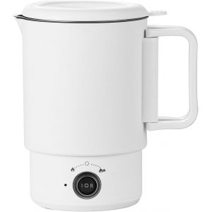 Bouilloire portable de 0,7L avec double puissance (300W/600W), s&eacute;curit&eacute; m&eacute;canique. Interrupteur & arr&ecirc;t de s&eacute;curit&eacute;, acier inoxydable sans BPA pour le voyage/camping/bureau - Compact & l&eacute;ger - Neuf