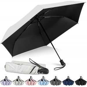 ERSHI-Parapluie Automatique Pliant,Parapluie Anti UV Solide Compact Mini Parapluie Pliant - Parapluie Ouverture Fermeture Automati[690] - Neuf